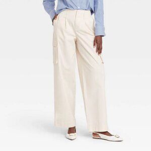 a new day Cream Wide Leg Pants